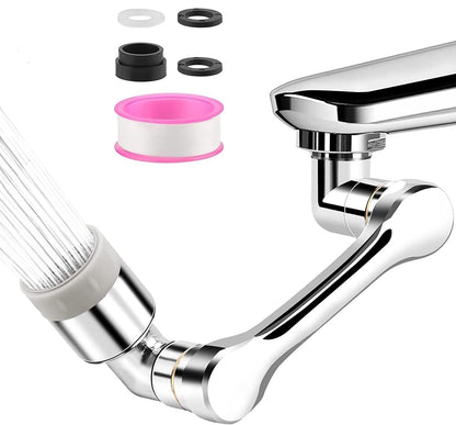 360° Dual-Mode Faucet Extender (Heavy Plastic Calcium build-up free / Anti-salt deposit)